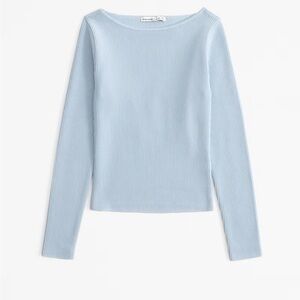 Abercrombie & Fitch Long-Sleeve Ottoman Slash Top